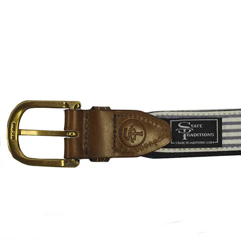 Alabama Traditional Embroidered Belt Navy