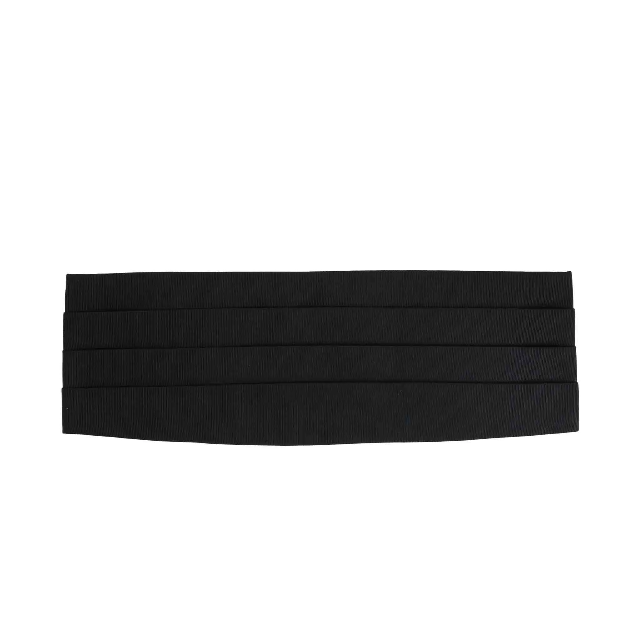 Black Grosgrain Silk Cummerbund
