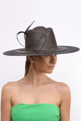 Black Wide Brimmed Fedora