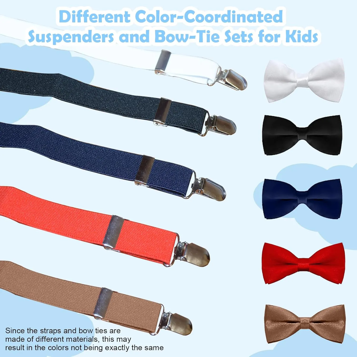 Bow Ties for Boys,Suspenders for Boys,Toddler Suspenders,Kids Bow Tie,Boys Suspenders and Bow Tie Set