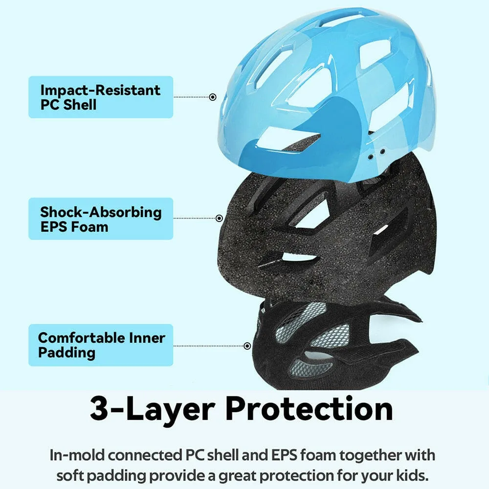 FUNWICT Kids Bicycle Helmet For Children Sports Safety Cycling Boys Girls Protection Cap MTB Balance Bike Roller Skating Helmets
