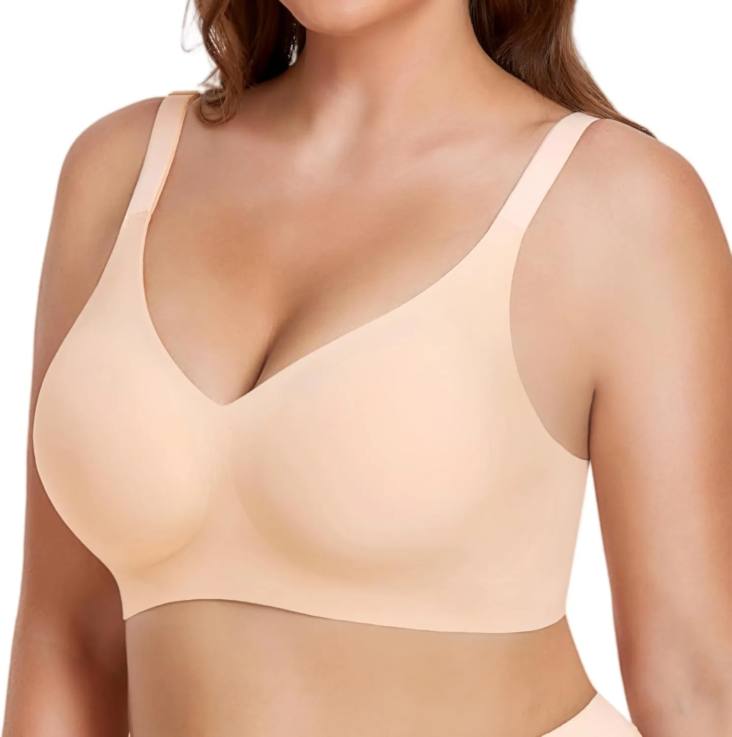 Gailife Smooth Wireless Bras for Women No Underwire Comfort Seamless Supportive Bra Raceback Push Up Bralettes Full Coverage