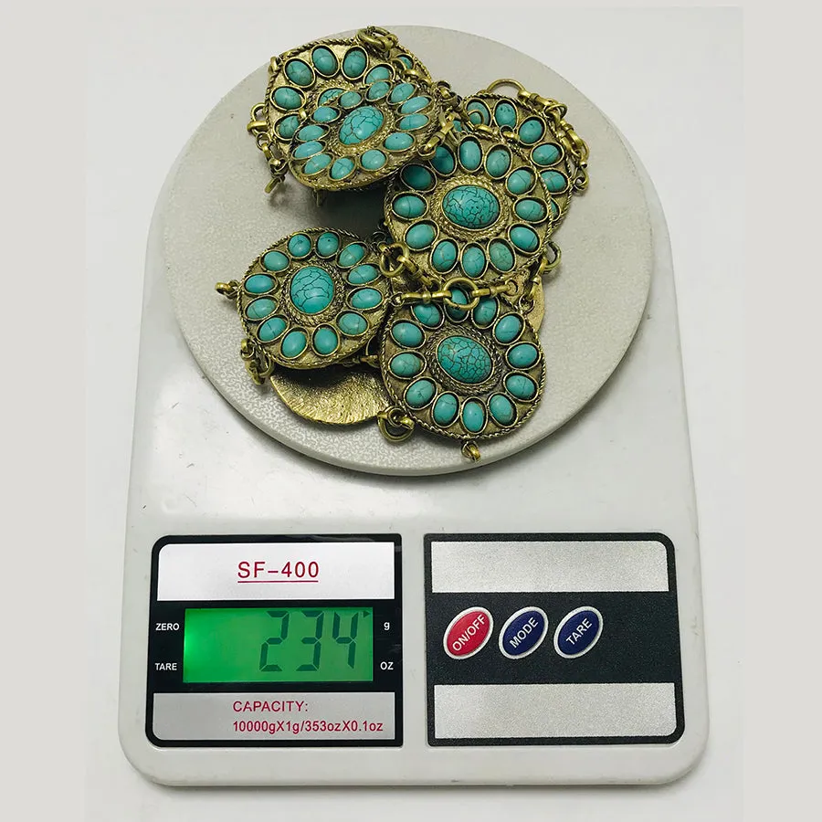 Handmade Tribal Turquoise Belly Dance Belt