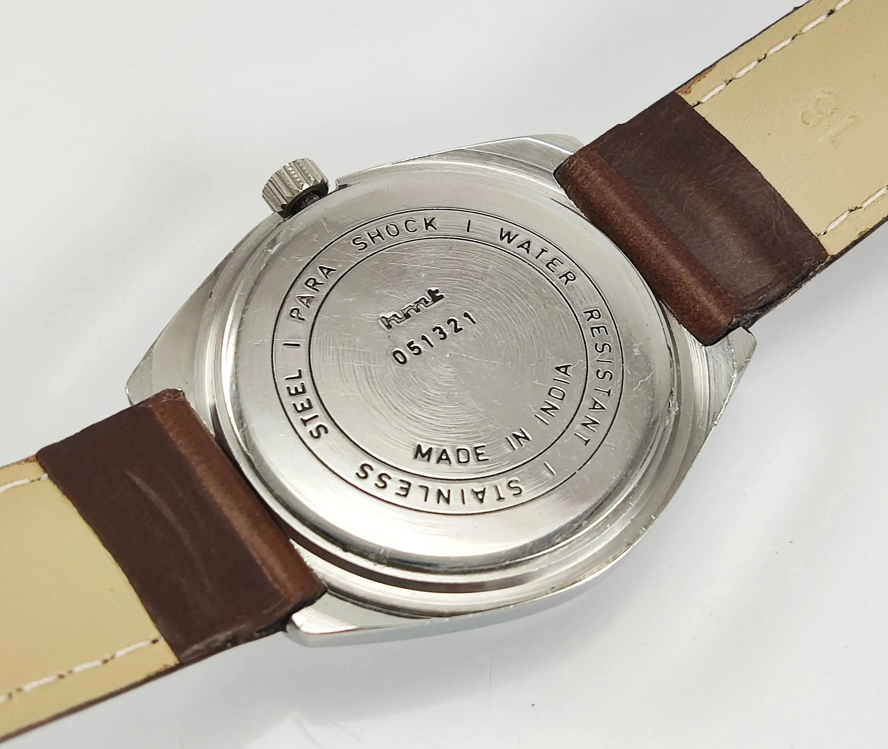 HMT Chetak Para Shock 17 Jewels Golden Dial Mechanical Hand winding Men's Wrist Watch