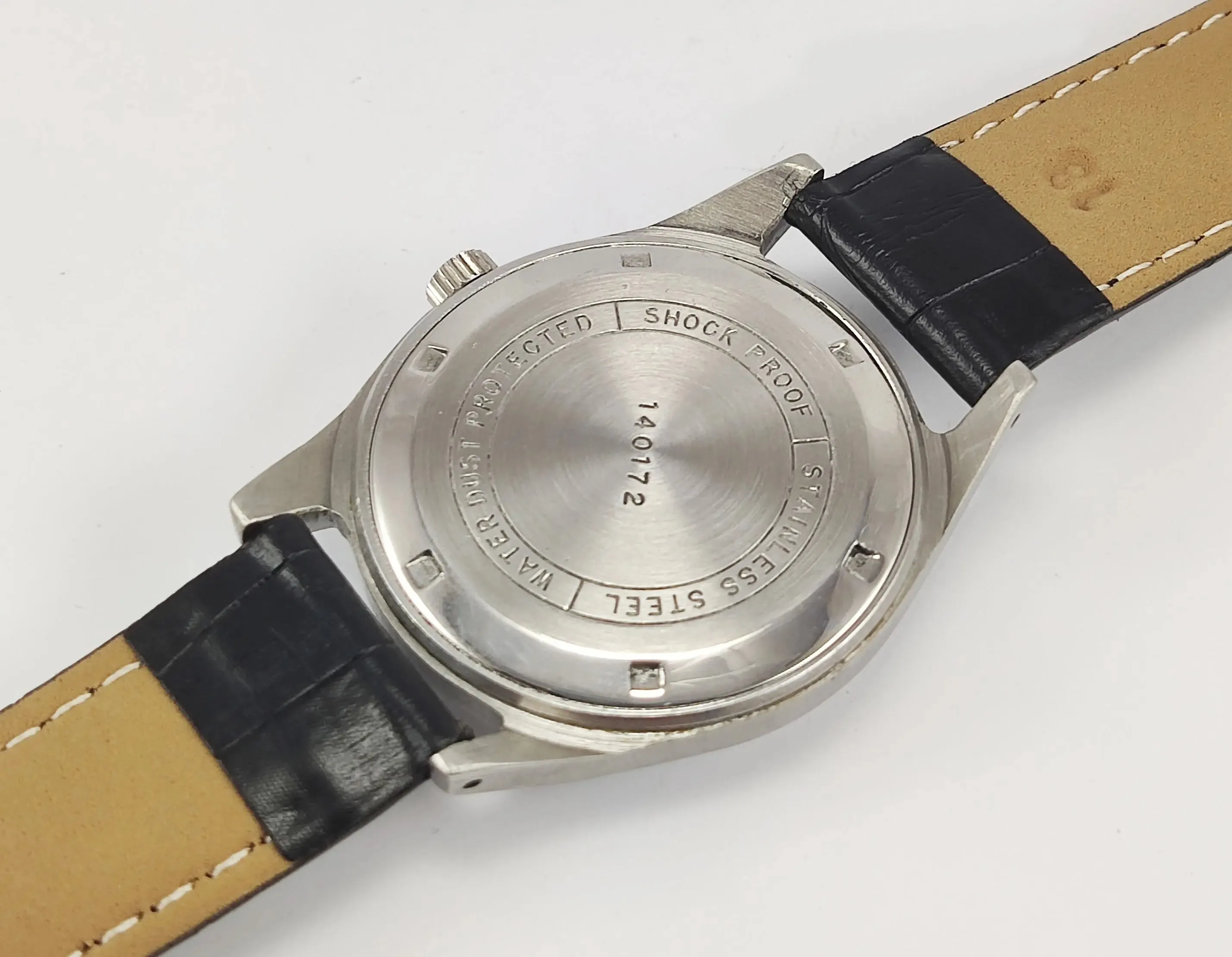 HMT Janata Para Shock 17 Jewels Radium Hands White Urdu / Arabic Dial Mechanical Hand winding Men's Wrist Watch