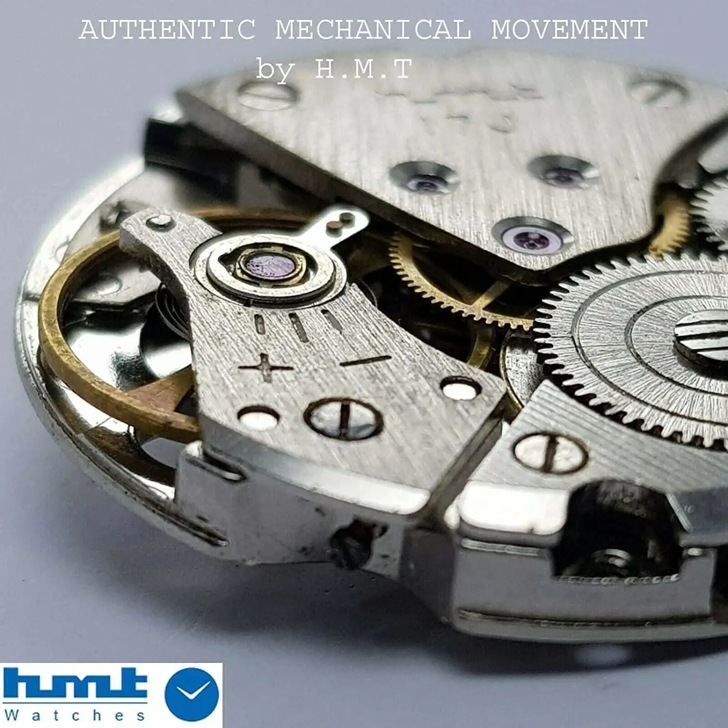 HMT Para Shock 17 Jewels Skeleton Dial Mechanical Hand winding Men's Wrist Watch