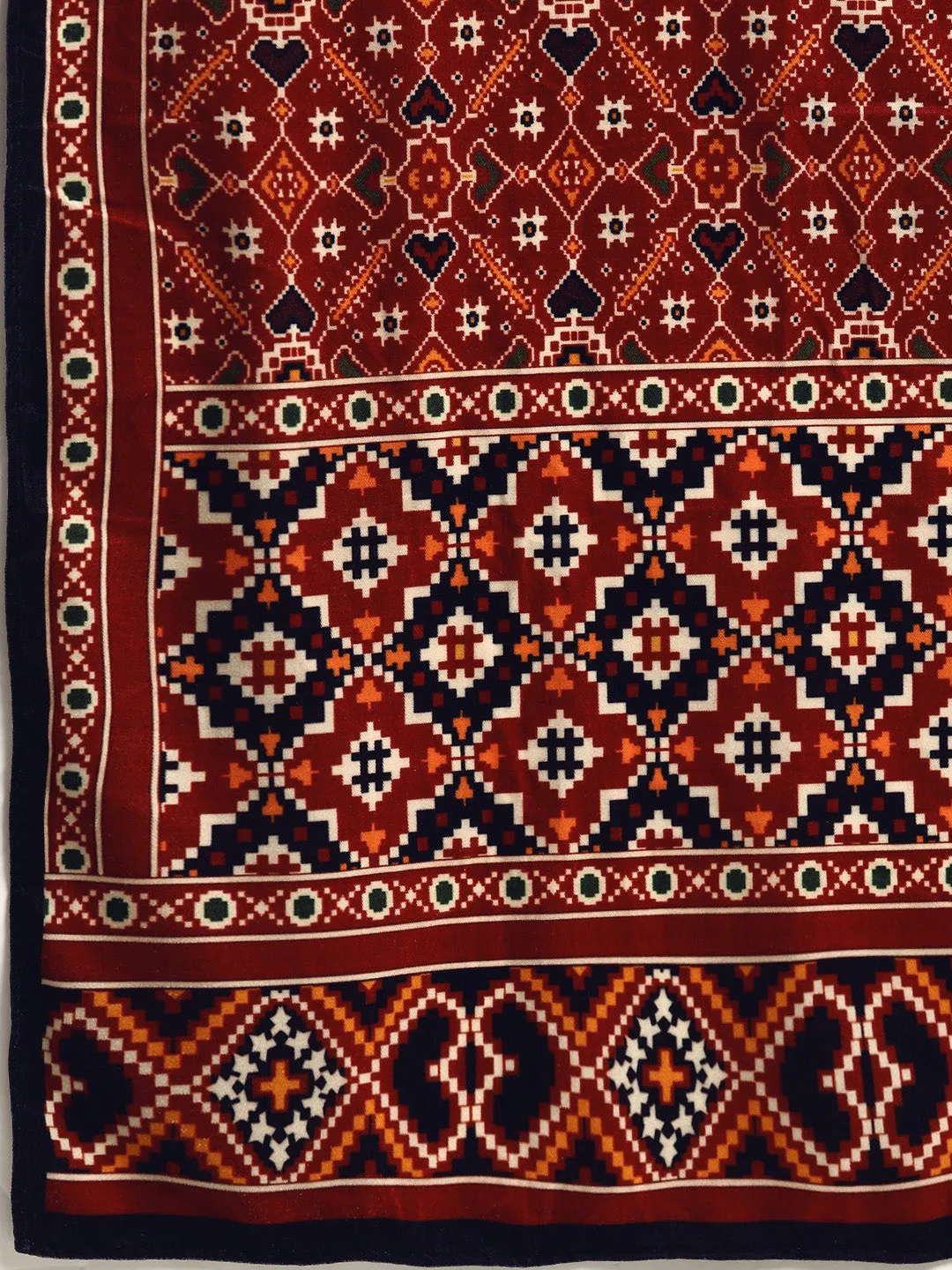Men's Maroon Dupatta (Set of 1)