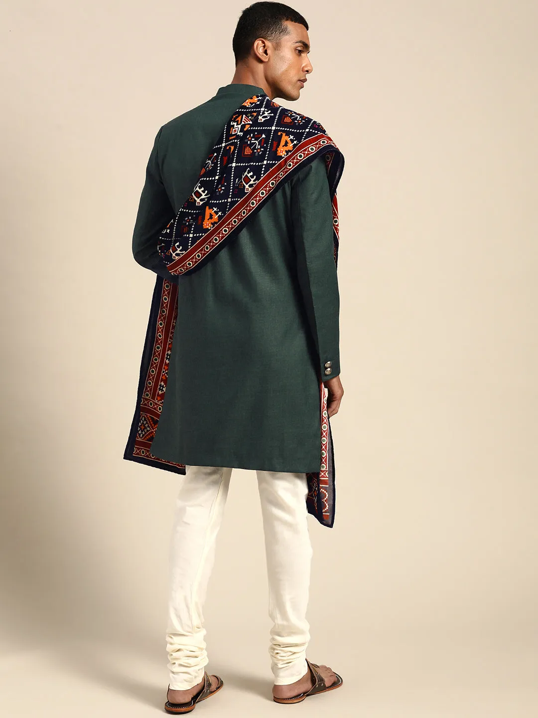 Men's Maroon Dupatta (Set of 1)