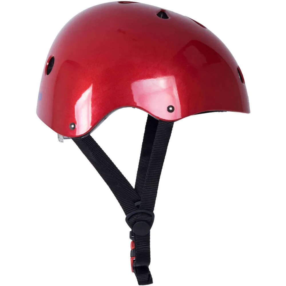 Metallic Red Bicycle Helmet