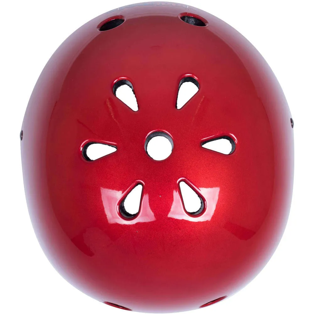 Metallic Red Bicycle Helmet