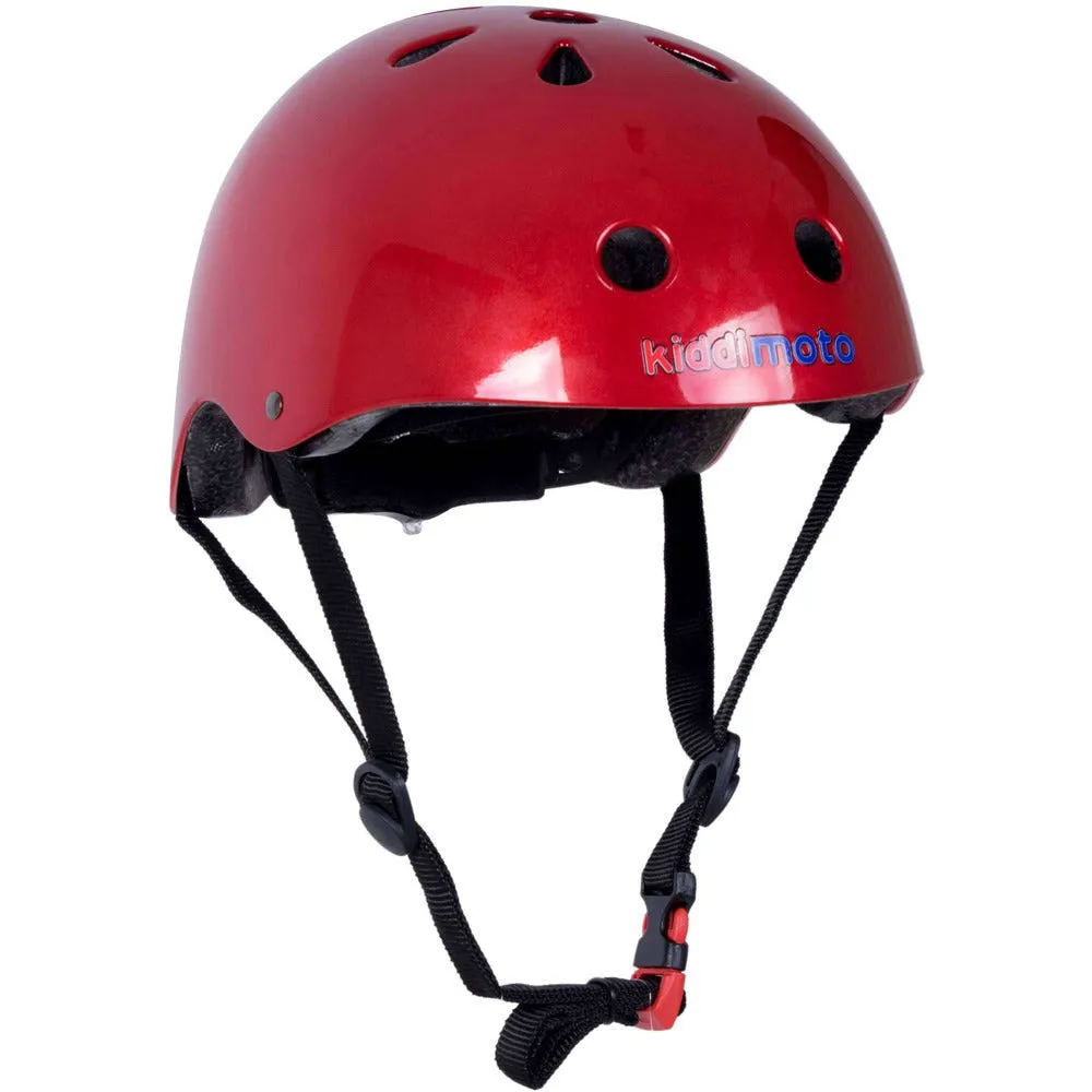 Metallic Red Bicycle Helmet
