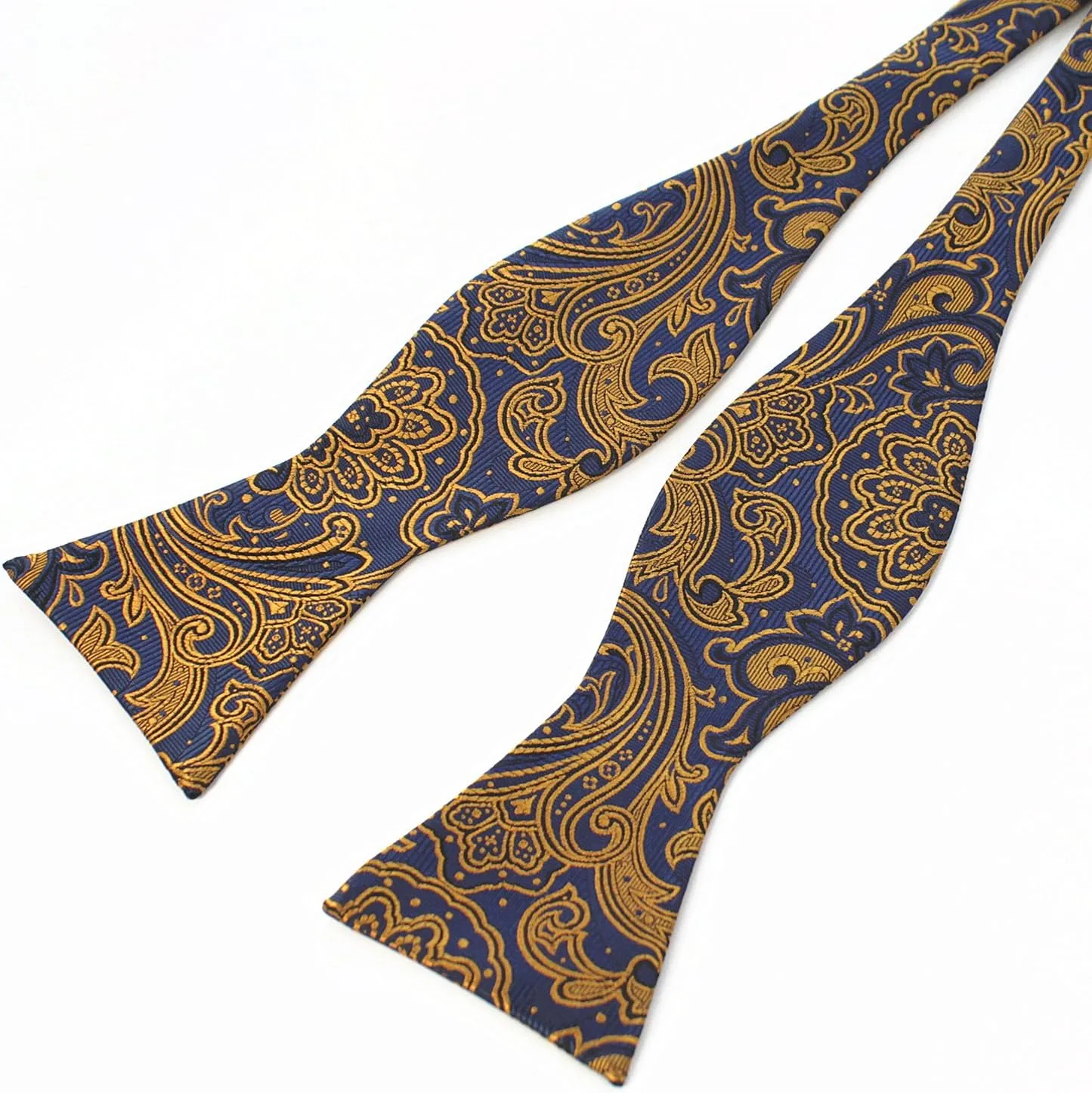 Original Mens Bowtie Self Bow Tie & Pocket Square Set