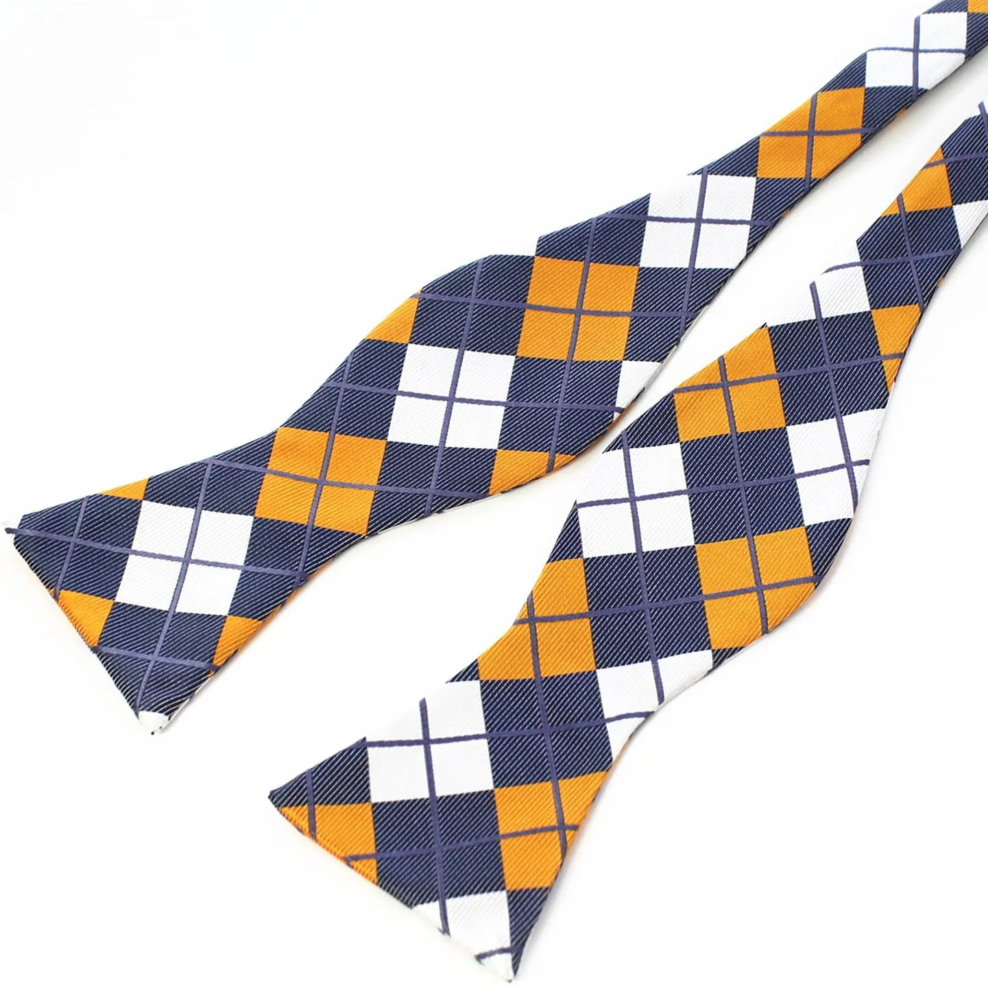 Original Mens Bowtie Self Bow Tie & Pocket Square Set