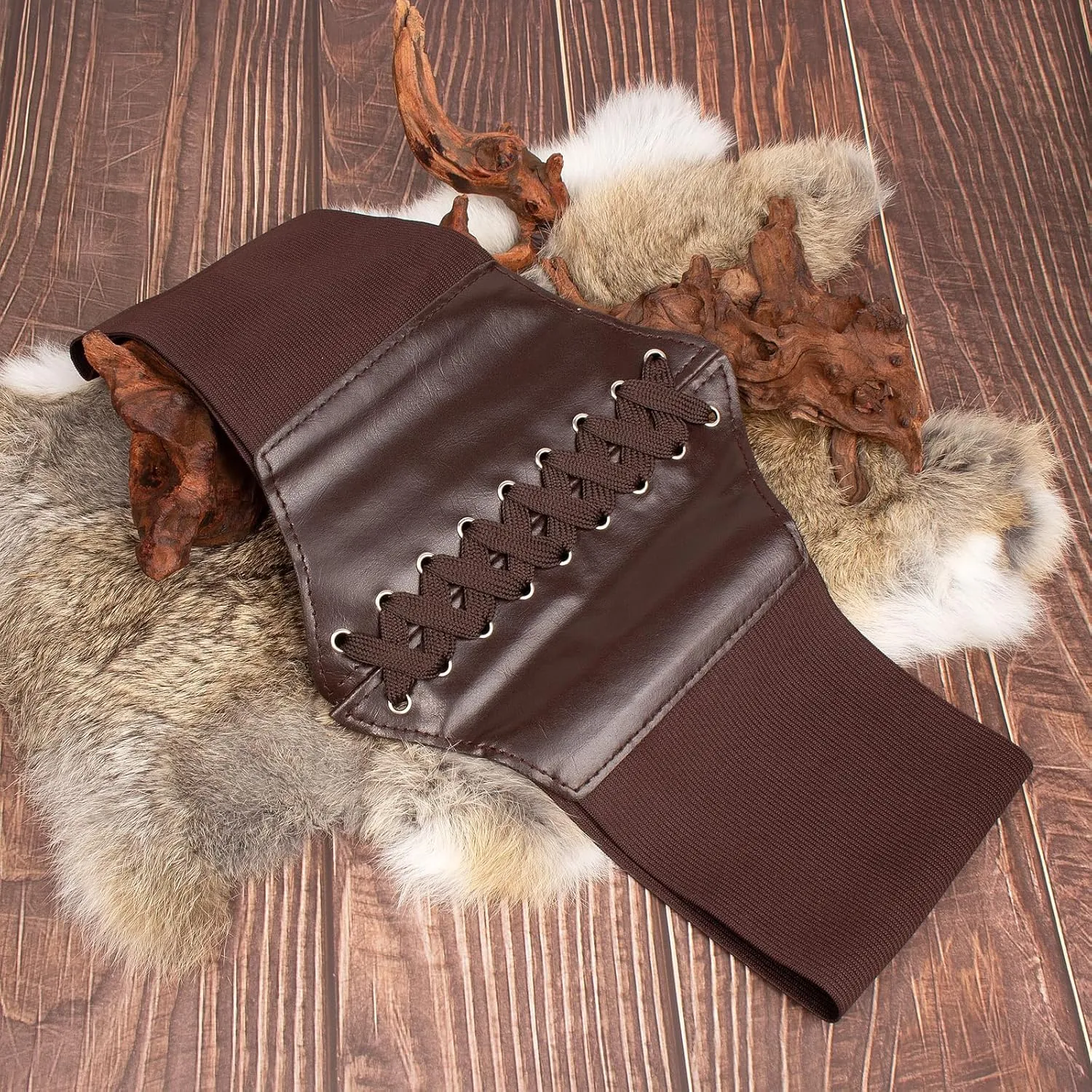 Renaissance Costume Sets Corset Waistband Belt Pouch Purse Magic Potion Bottle Skirt Hike Steampunk Medieval Halloween