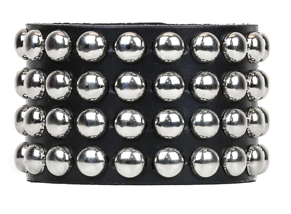 Round Studded 4 Row Bracelet