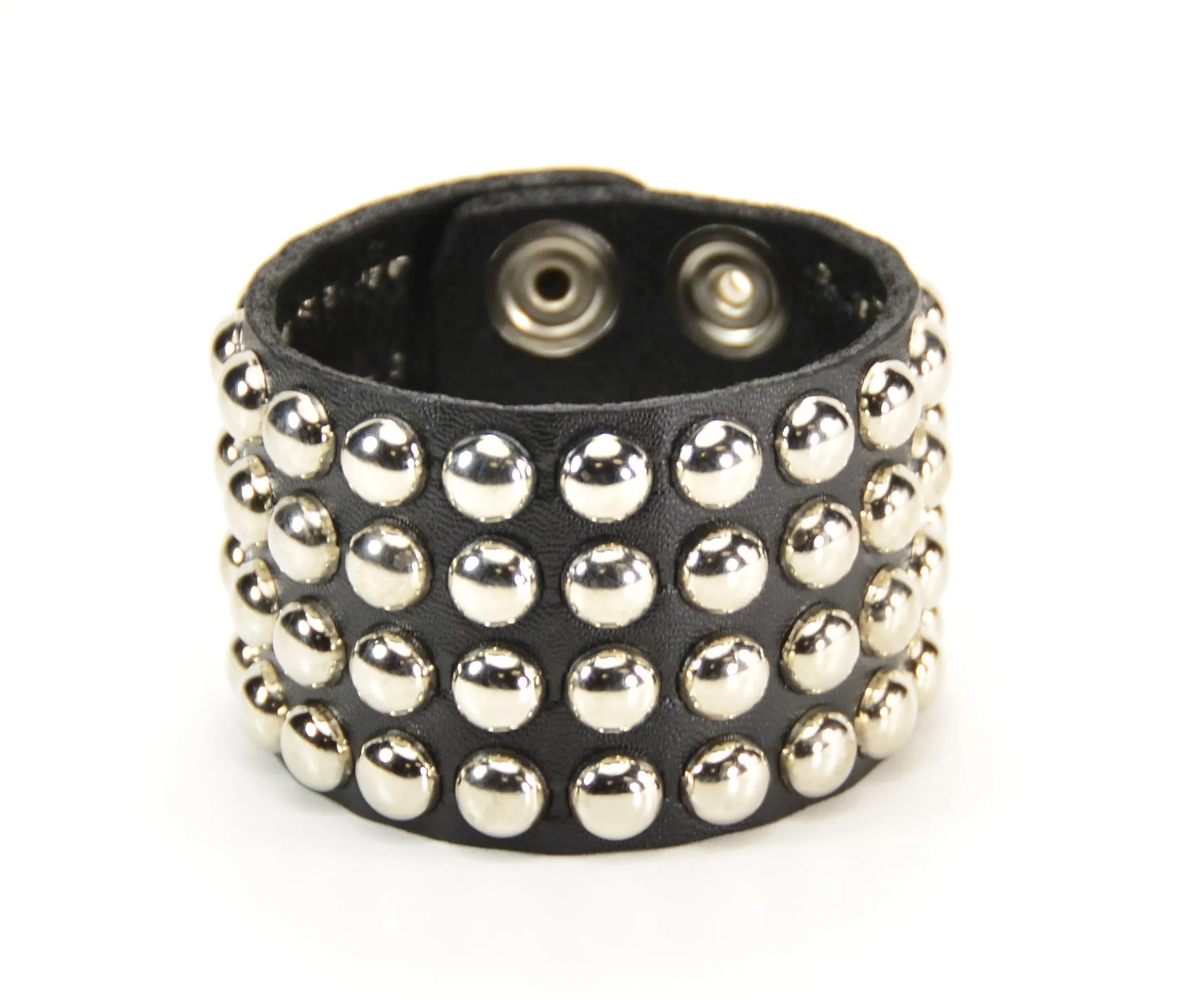 Round Studded 4 Row Bracelet