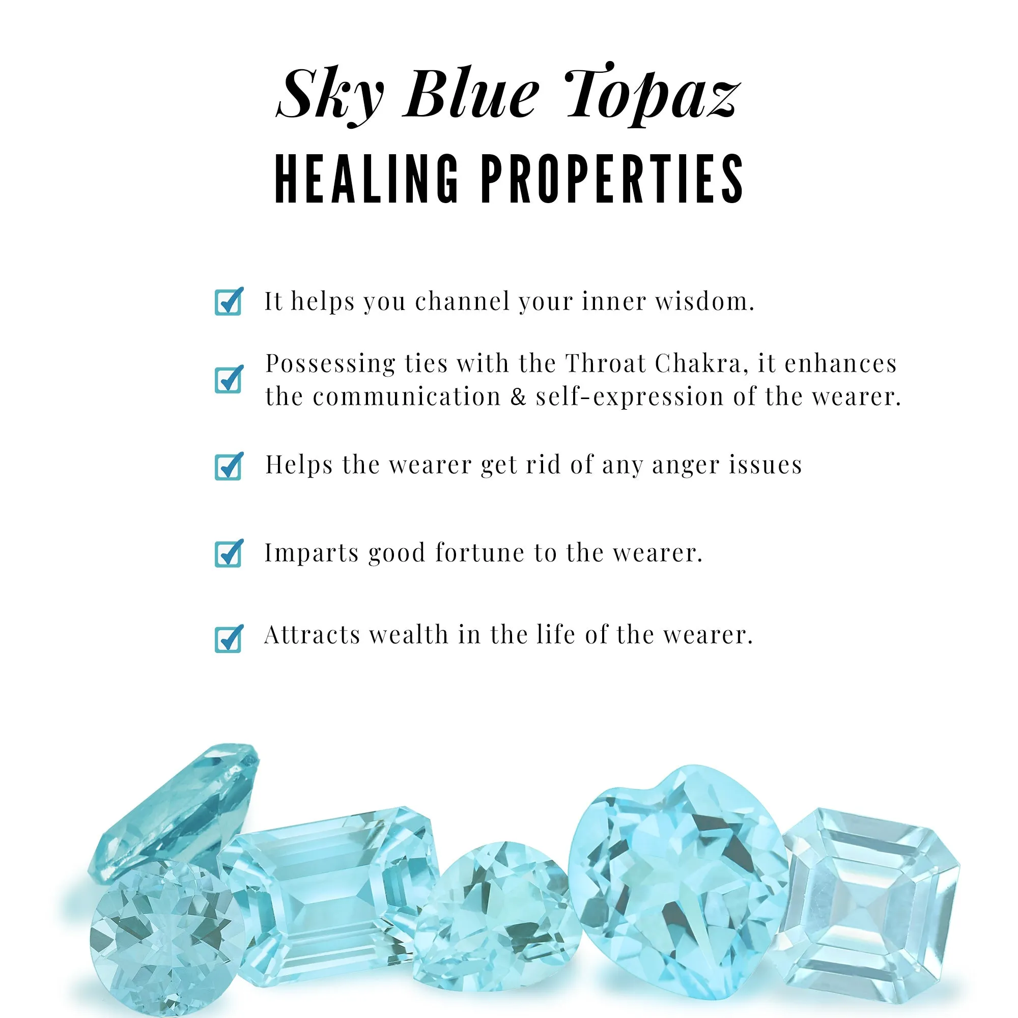 Sky Blue Topaz and Diamond Designer Promise Ring