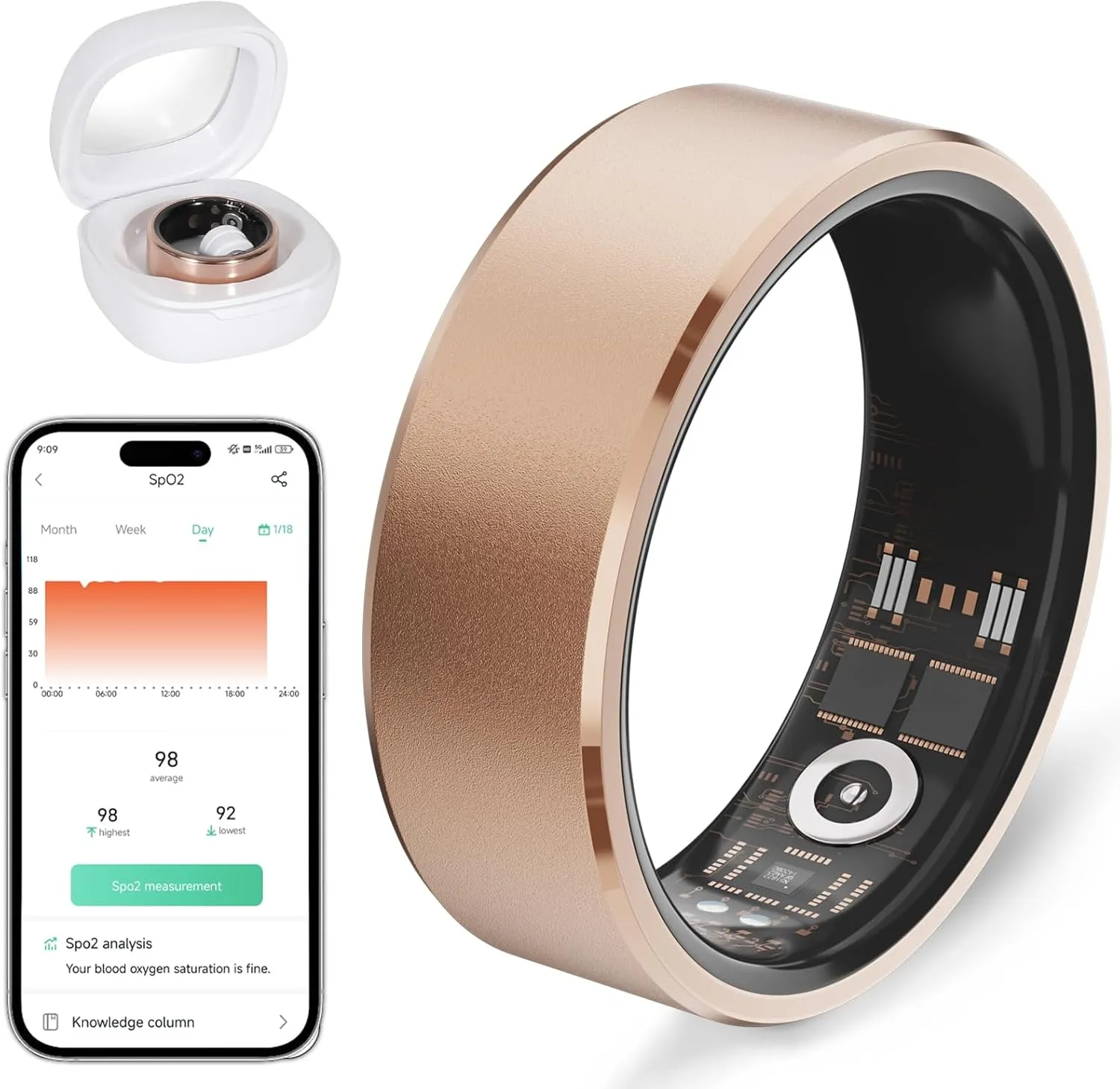 Smart Ring Health Fitness Tracker Women Men
