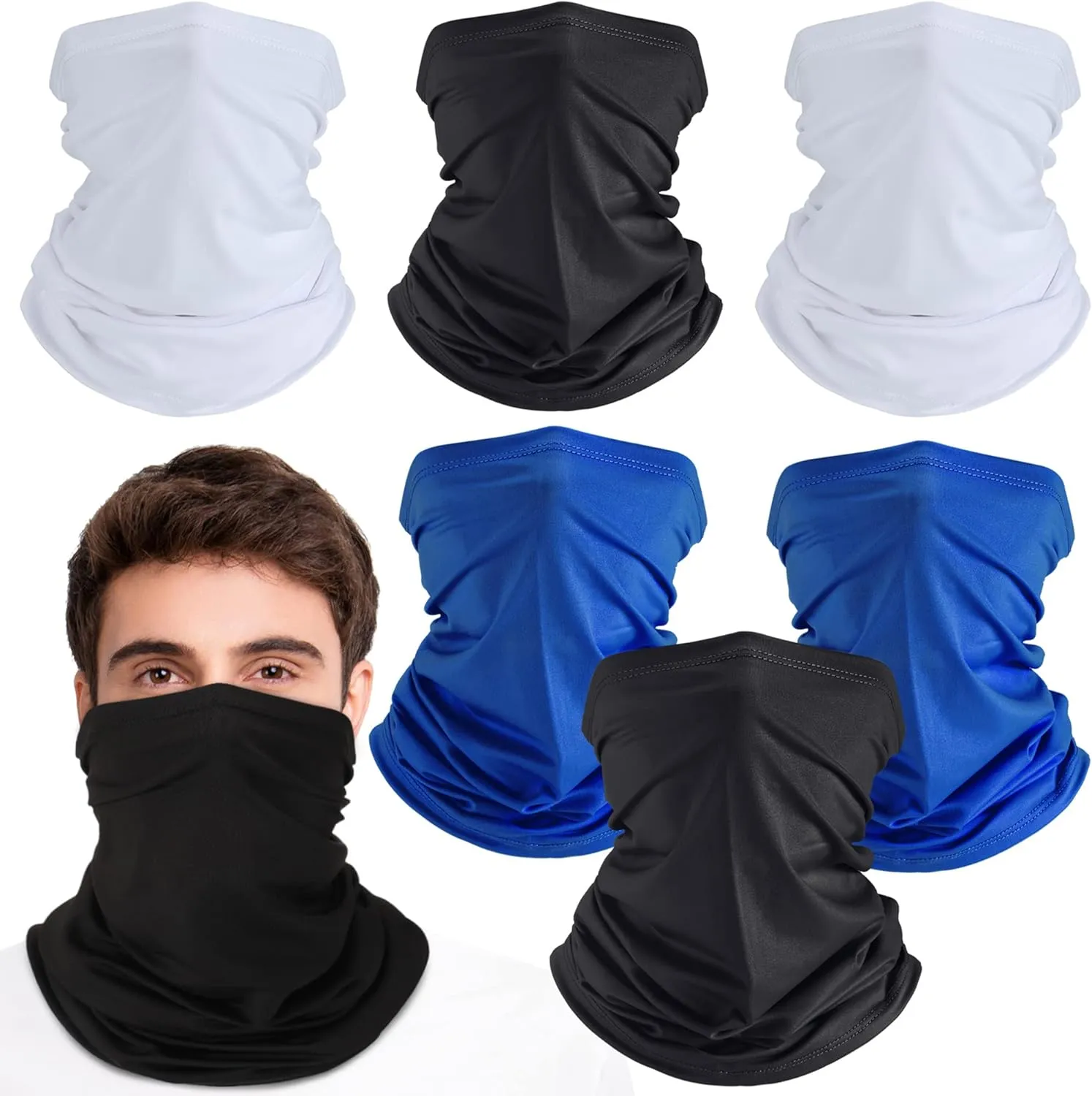 Summer Face Cover Scarf Mens Balaclava Neck Gaiter Baclava Face Breathable Bandana Sun Protection Cycling Running