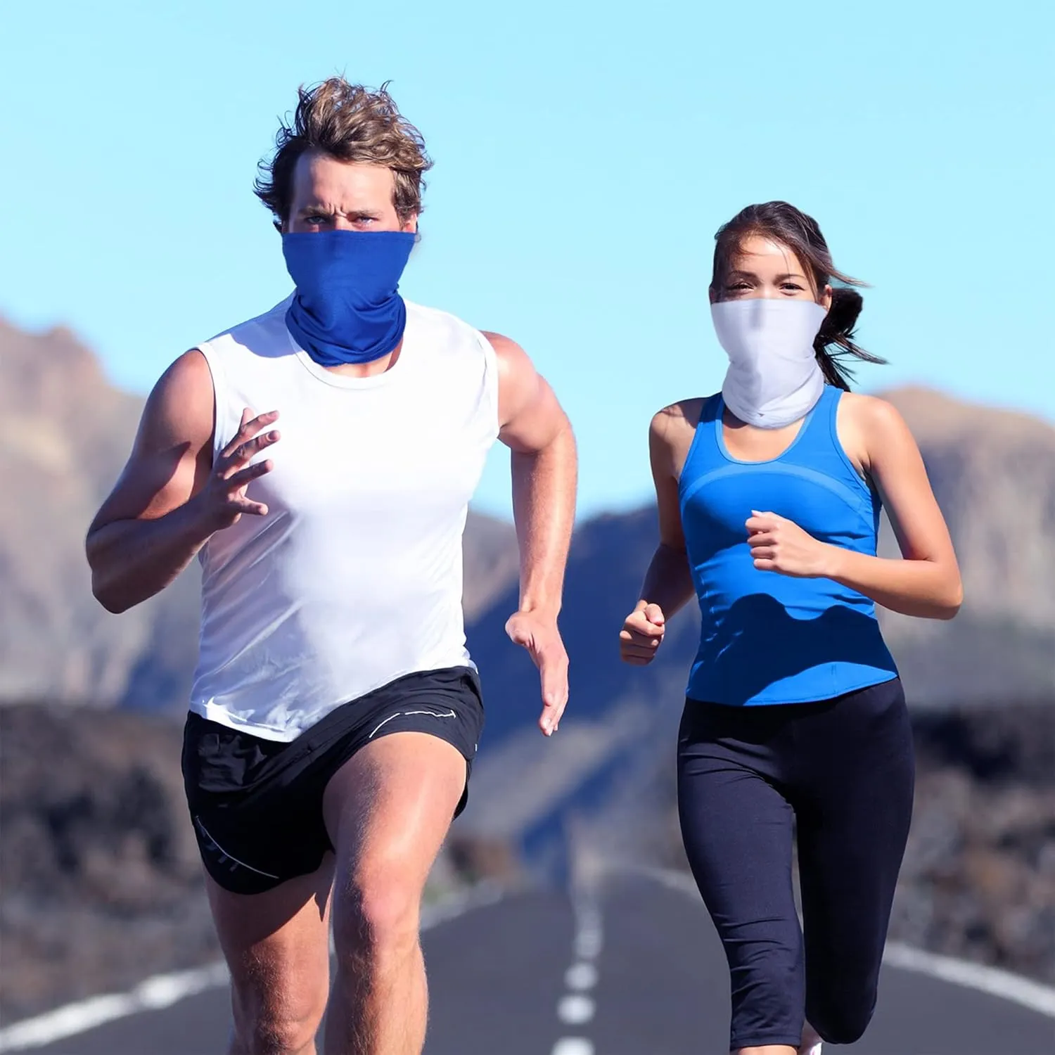 Summer Face Cover Scarf Mens Balaclava Neck Gaiter Baclava Face Breathable Bandana Sun Protection Cycling Running