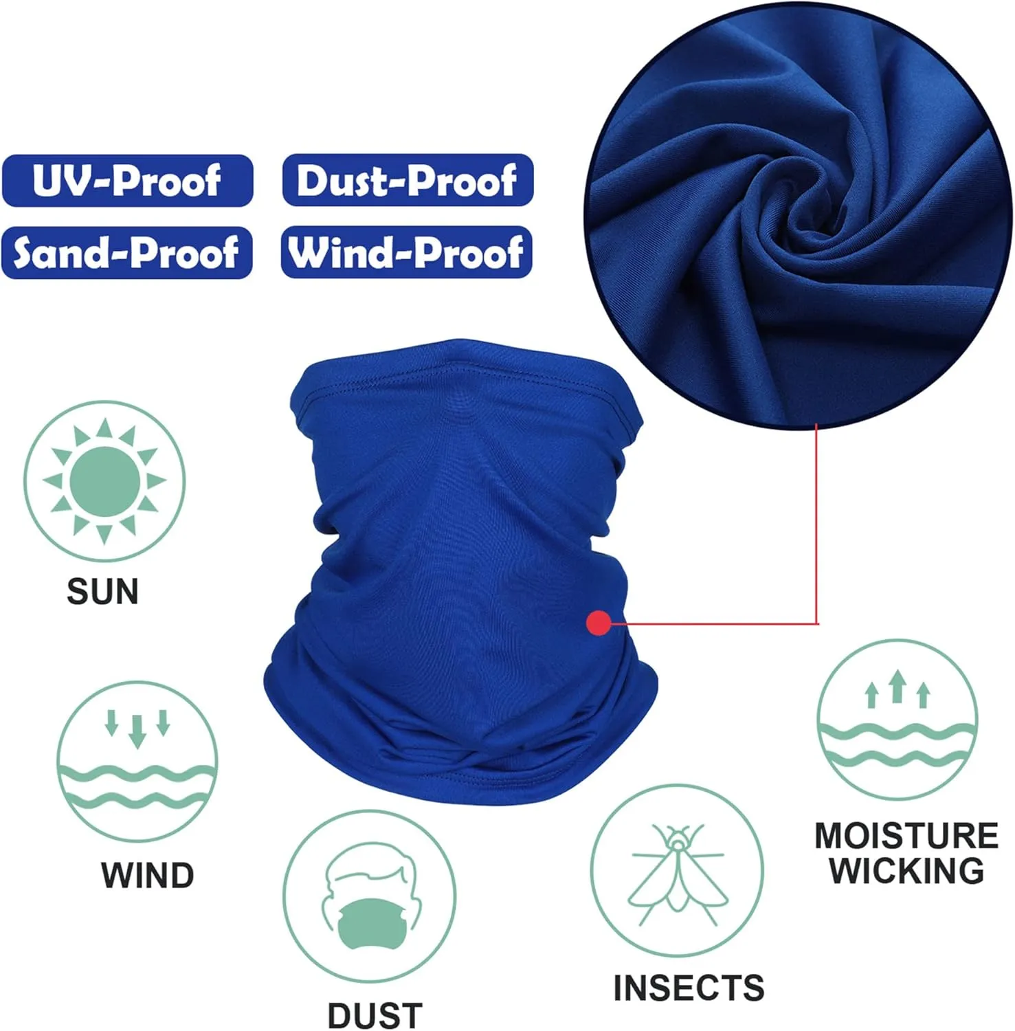 Summer Face Cover Scarf Mens Balaclava Neck Gaiter Baclava Face Breathable Bandana Sun Protection Cycling Running