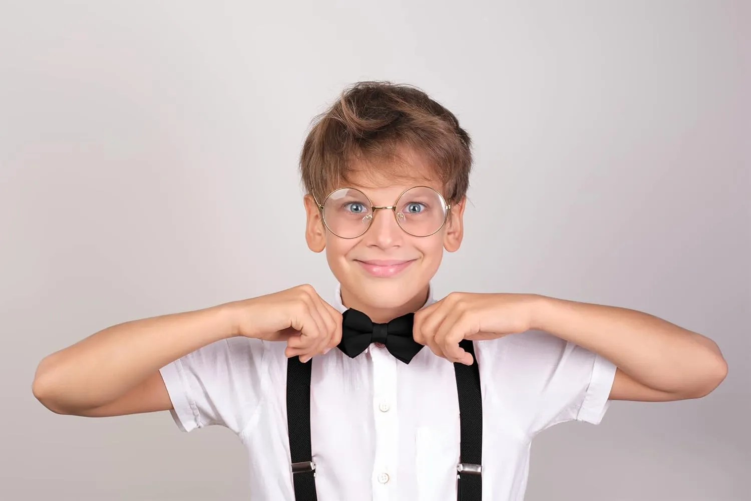 trilece Child Kids Boys Girls Suspenders Bow Tie Set Adjustable Y Back Toddler Baby Infant Suspender Bowtie