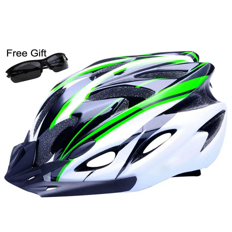 Ultralight Bicycle Helmet With Removable Front And Free Sunglasses