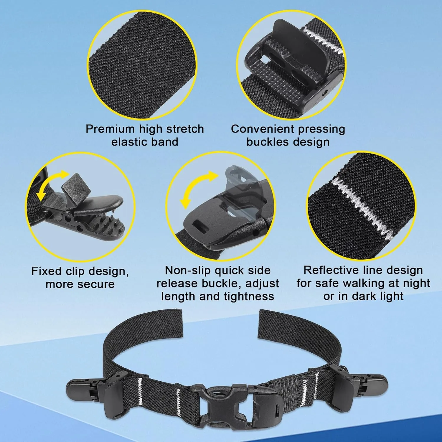 Vigorport Backpack Chest Strap Add on, Elastic Backpack Sternum Strap, Heavy Duty Adjustable Chest Belt with Quick Release Buckle