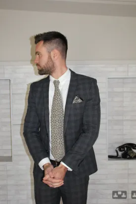 Vintage Tie in Aztec Grey