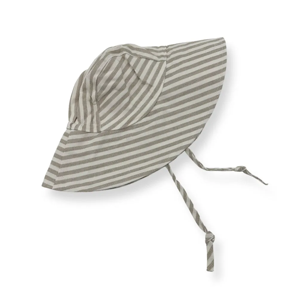 Wide Brim Linen Sun Hat