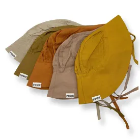 Wide Brim Linen Sun Hat