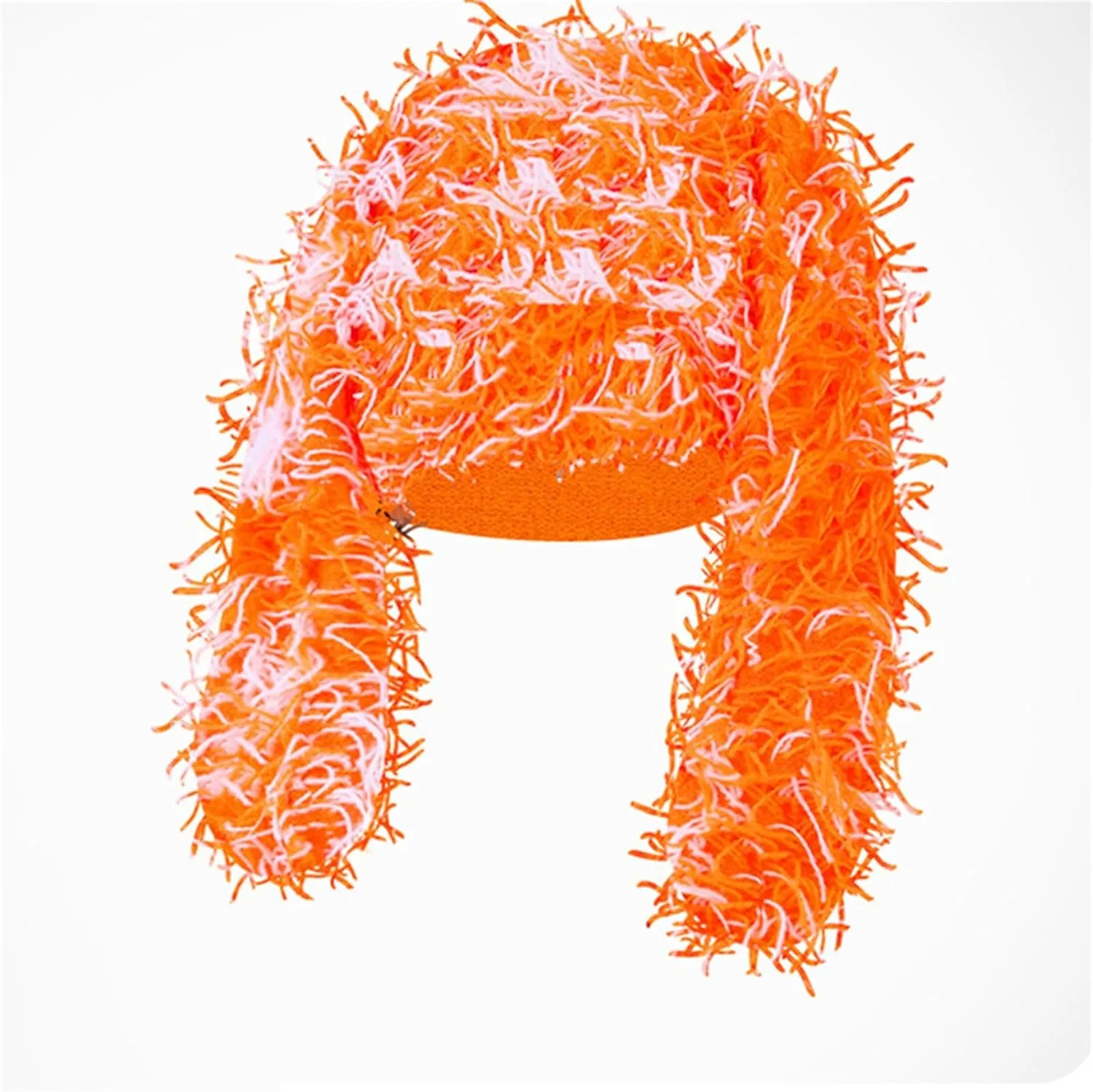 Winter Fur Hat Plush Drooping Rabbit Hat Shape Messy Yarn Multi-Color Warm Windproof Fashion Hip Hop Fuzzy Hat