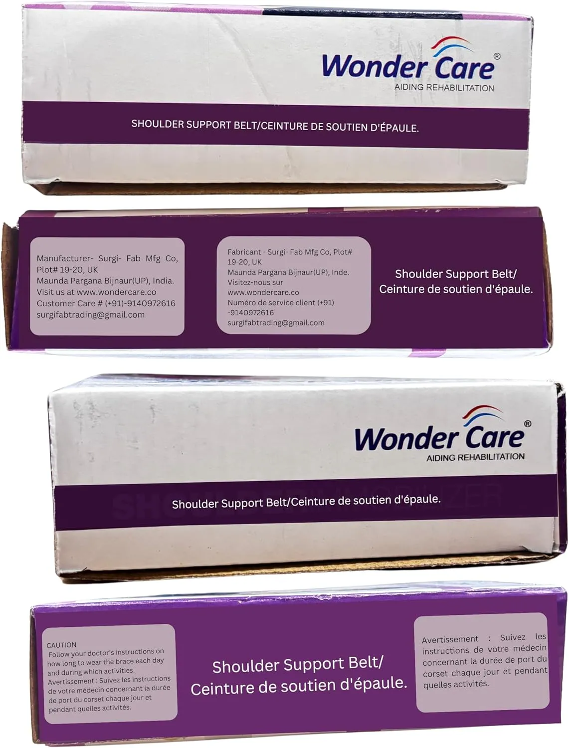 Wonder Care-Left Right Shoulder Immobilizer Arm Sling Elastic Brace for Clavicle Collar Bone Dislocation Subluxation Shoulder stabilizer Compression Brace After Rotator Cuff Surgery- Black-Size 1